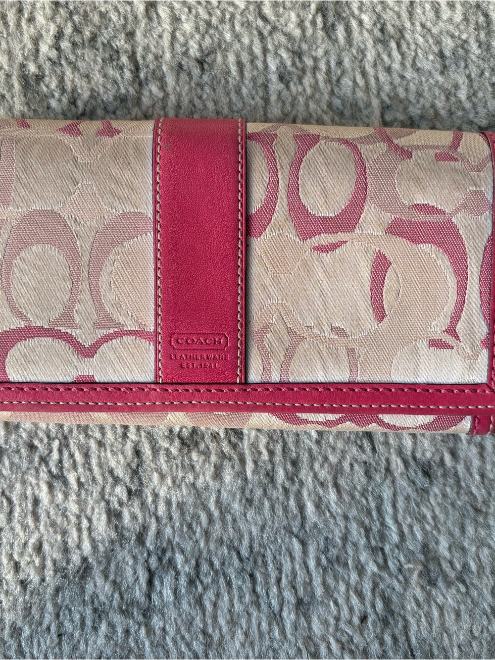 Coach Hampton Wallet Vintage Y2K Light Pink